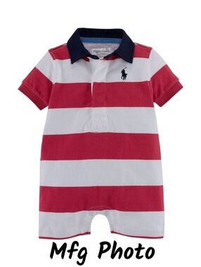 Ralph Lauren Rugby Romper, Baby Boys 9 Months